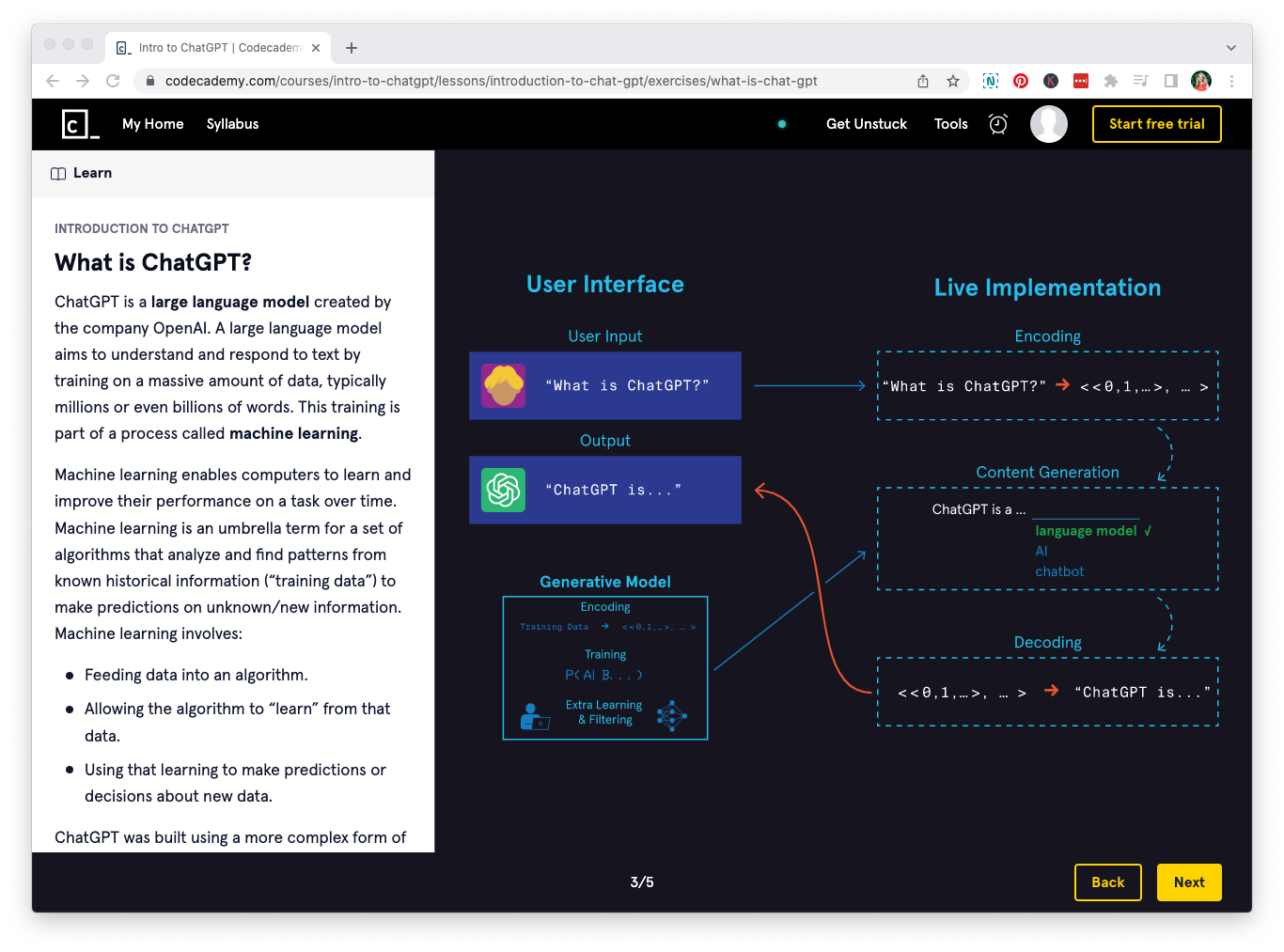 Intro to ChatGPT course image from Codecademy